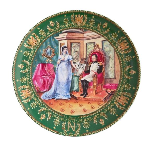 Set of 4 Plates, De Limoges Napoleon De Boulme Porcelain Collector Plates France - Picture 3 of 9